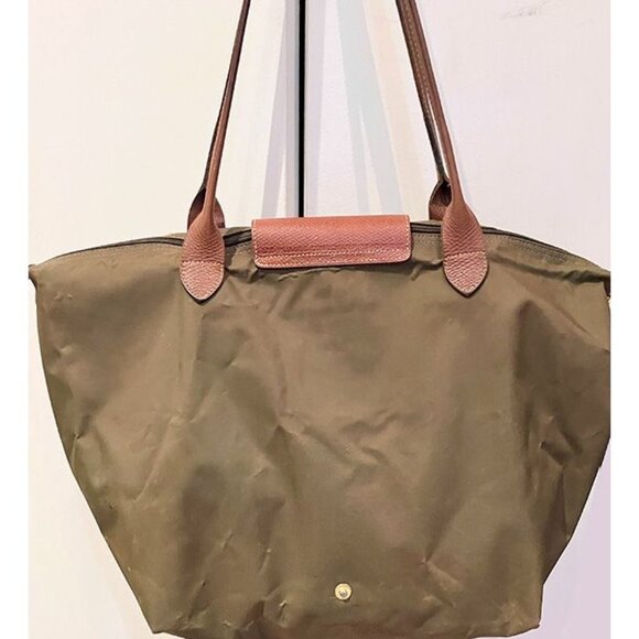 Genuine Longchamp Le Pliage Original large tote,moss green/artichoke - Picture 2 of 11